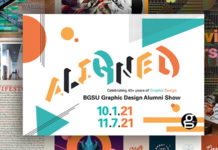 BG graphic design ALIGNs at Fine Arts Center
