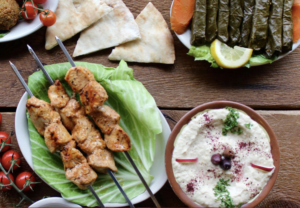 chicken and hummus 