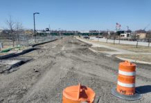 Great Lakes Museum entrance under construction until April