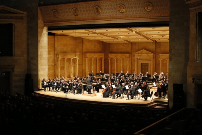 A live orchestra