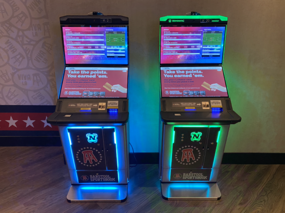 Two betting stations