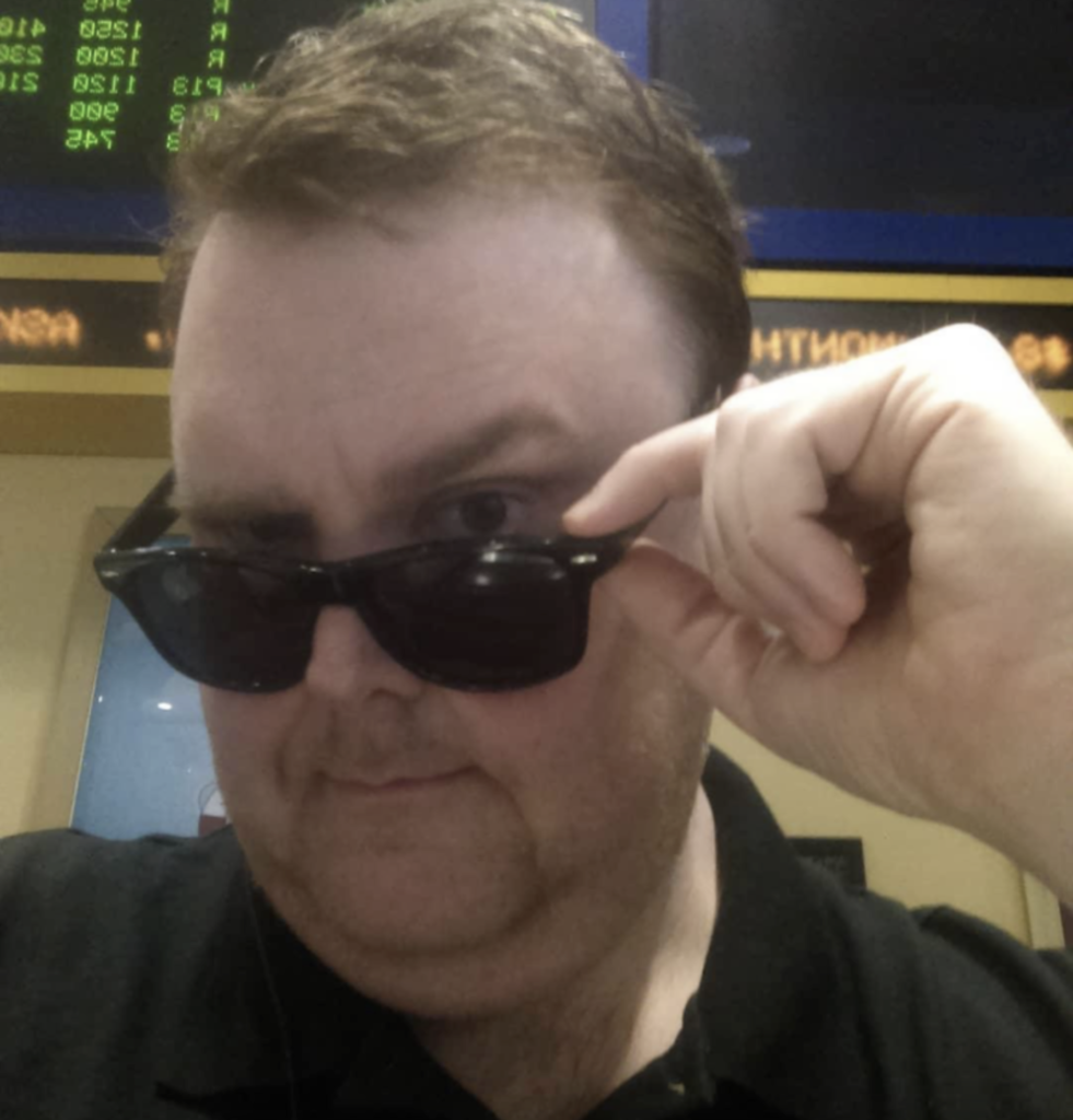 Jeff McGinnis with sunglasses