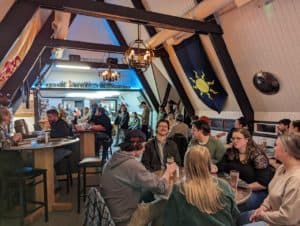 interior view of Aistear Brewing