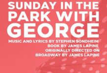 poster for a play called sunday in the park with george