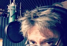 portrait of musician Rob Storm in a recording studio
