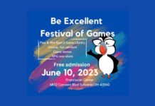 a puffin accompanies information about the festival