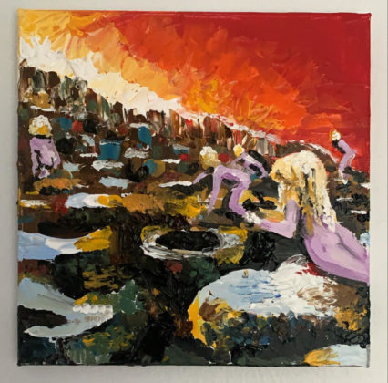 Led Zepplin Album Cover Painting