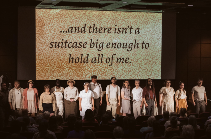 The cast of The Willard Suitcases