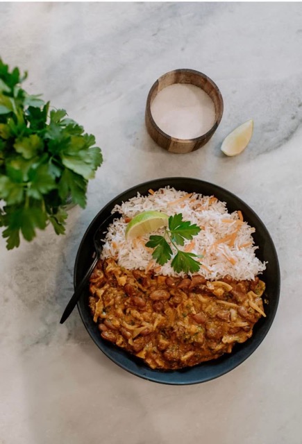 coconut bean curry from Jikoni