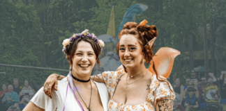 Two Michigan Renaissance festivalgoers