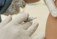 someone getting a shot