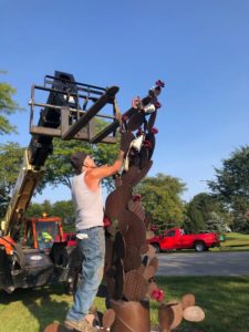 building a sculpture