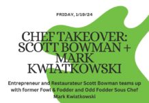 Details about the Chef takeover on Jan. 19.