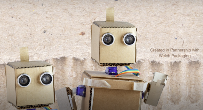 Robots made out of recycled materials