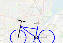 Toledo Bike Map logo over a map of the Toledo area