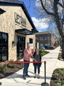 The owners at the ribbon cutting for Uptown Fondue.
