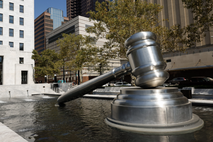 The Gavel outside the Supreme Court of the State of Ohio.