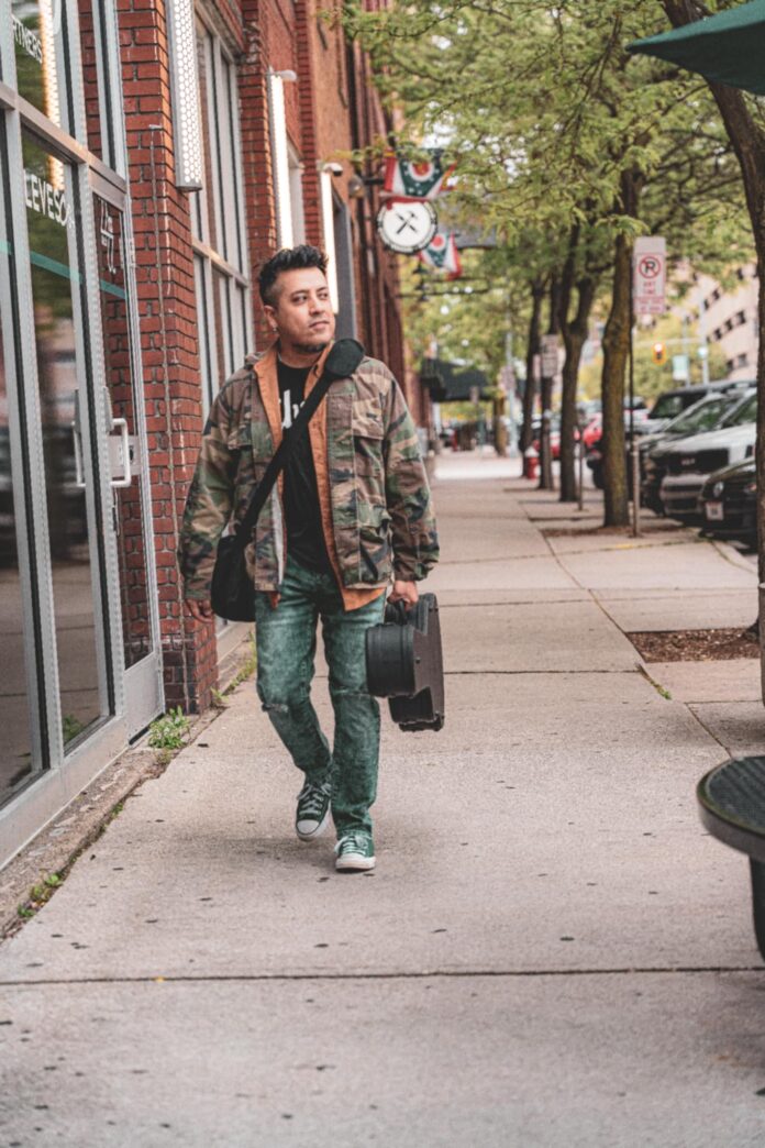 Lifelong Toledo-based singer/guitarist, Tony Salazar Jr. Image by Dave Ludwig.