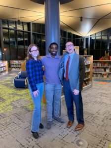The founding members standing together for a picture at their first Rotaract meeting