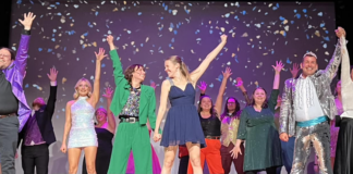 The cast of "The Prom" in the finale of the show.