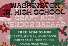 Washington Junior High School Craft & Vendor Bazaar This Weekend