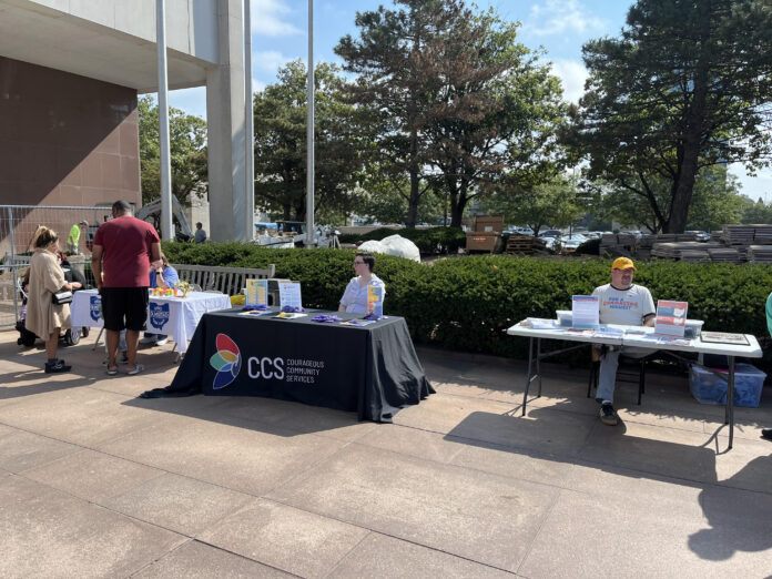 Organization's Tables at Toledo On Track event