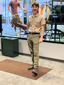 Al Capone the Barred Owl at Ohio Wild at Heart reception