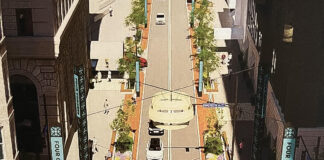 Artist's Rendering of the Proposed Streetscape at Four Corners