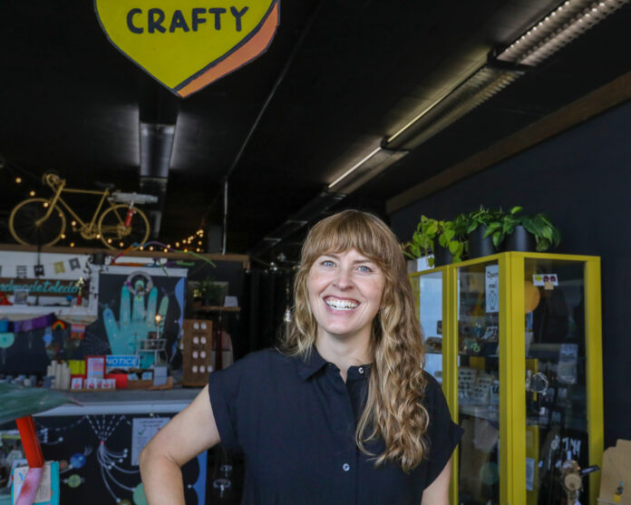 Jaci Riley smiles at Handmade Toledo in 2022.