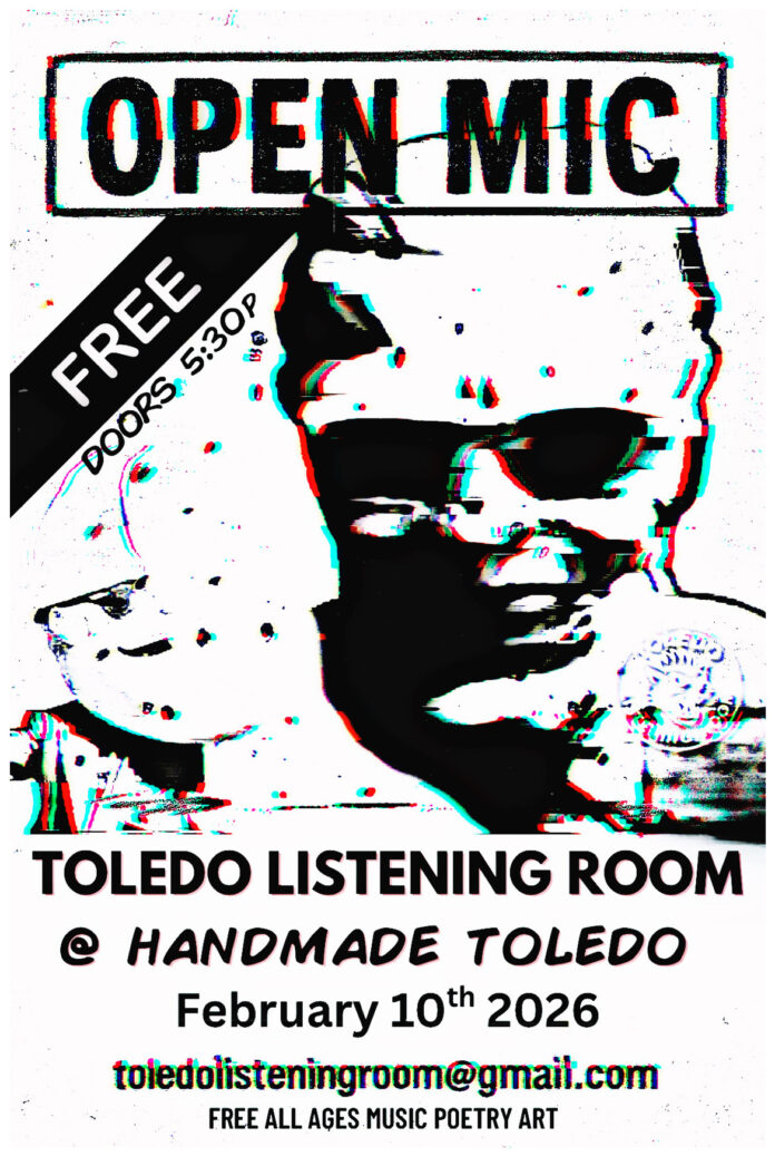 The Toledo Listening Room's open mic night is Tuesday, Feb. 10, at Handmade Toledo.